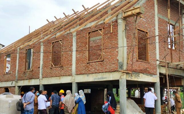 Fisik Rumah Produksi kasab Progam Kotaku Banda Aceh Rampung 50 Persen