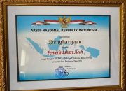 “BEREH” Dalam Tata Kelola Kearsipan. Dinas Perpustakaan dan Kearsipan Aceh Meraih Peringkat XIV “Baik” Katagori Pemerintah Daerah