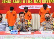 Polda Aceh Kembali Gagalkan Penyelundup 81 Kg Sabu dan 100 Ribu Butir Pil Ekstasi Jaringan Internasional