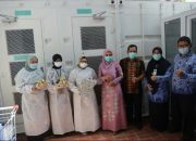 Peringati HKN ke 56, Dyah Erti Serahkan Bingkisan Untuk Nakes Labkesda Aceh