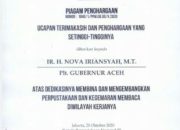 Perpusnas Anugerahkan Penghargaan Kepada Gubernur Nova Iriansyah