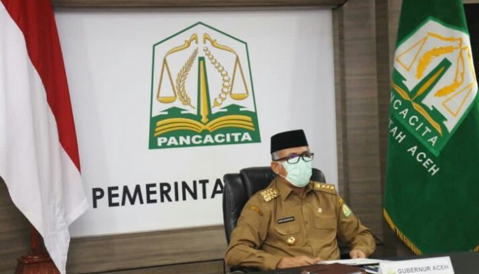Gubernur Aceh Terima DIPA dan TKDD 2021 dari Presiden Secara Virtual