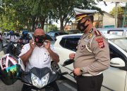 Dirlantas Polda Aceh Sidak Penerapan Prokes di Simpang Lima Banda Aceh