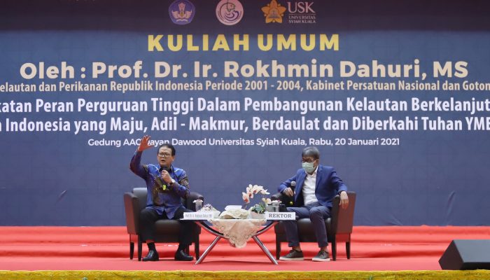 Rohkmin Dahuri Dukung USK Menjadi Universitas Berbasis Riset