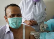 Kompak, Anggota DPRK Aceh Besar Kembali Ikut Vaksinasi Tahap Pertama dan Kedua di PKM Ingin Jaya