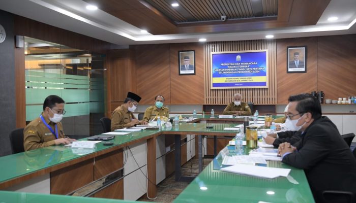 Seleksi JPT Pratama Pemerintah Aceh Masuki Tahap Akhir