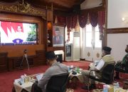 Gubernur Aceh Ikuti Rakornas Penanggulangan Bencana Virtual bersama Presiden