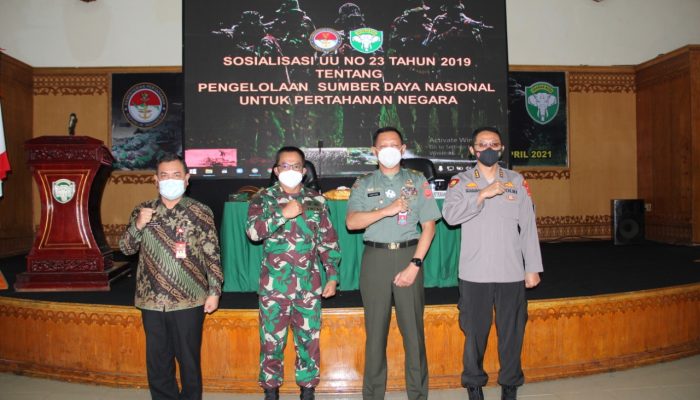 Kemhan RI Sosialisasi UU Nomor 23 Tahun 2019 di Kodam IM