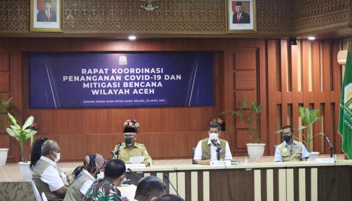 Ketua Satgas Covid-19 Pimpin Rakor Penanganan Covid-19 Dihadiri Kapolda Aceh