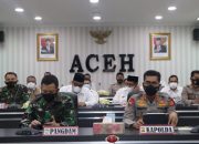 Persiapan Pengamanan Idul Fitri 1442 H, Kapolda Aceh Bersama Pangdam IM Ikuti Rakor Lintas Sektoral