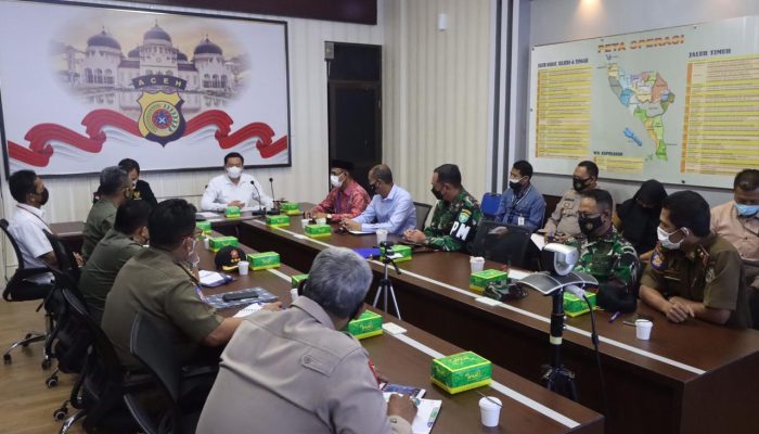 Subsatgas Gakkum Satgas Covid-19 Gelar Rapat Penegakan Hukum Di Mapolda Aceh