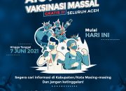 Vaksinasi Massal Di Aceh Hari ini di Ikuti Oleh Ribuan Orang