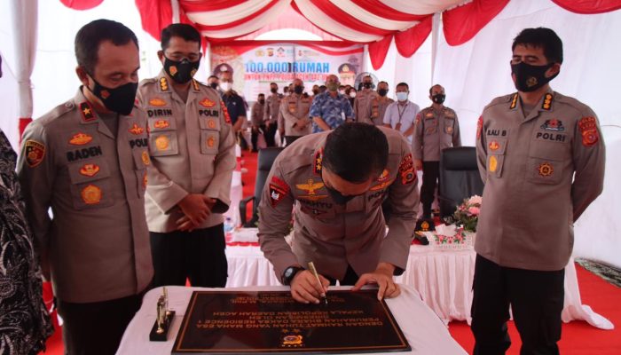 Kapolda Aceh Resmikan Secara Serentak 100.000 Rumah Untuk PNPP Di Aceh Besar