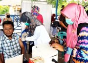 Lima Hari Berlangsung Vaksinasi Massal Di Wilayah Polres Lhokseumawe jumlah Penerima Vaksin 5942 Orang