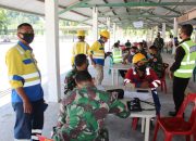 Kodim 0101 gelar vaksinasi Covid-19 bagi Karyawan PT. SBA dan warga Lhoknga