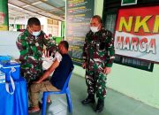 Koramil 18/Ingin Jaya Targetkan 200 Dosis Vaksin Disuntikan Bagi Masyarakat