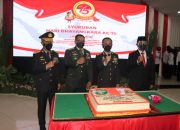 Syukuran Hari Bhayangkara Ke 75, Pangdam IM Kirim Kue Ke Polda Aceh