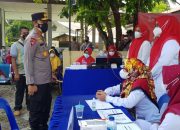 Vaksin Di Gerai Vaksinasi Presisi Polsek Indrapuri Ditinjau Kapolda Aceh