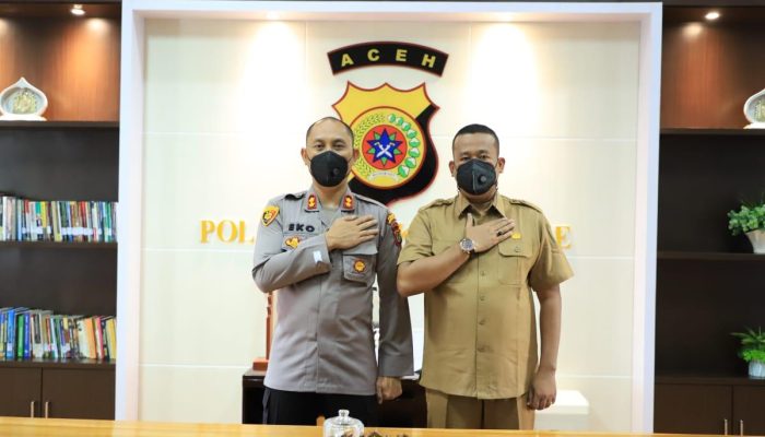 Masuk Kantor Perdana, Chaidir Gelar Pertemuan dengan Kapolres Lhokseumawe