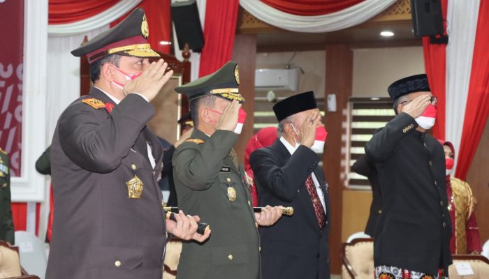 Upacara Detik-Detik Proklamasi Kemerdekaan RI Secara Virtual, Forkopimda Aceh Ikuti Dari Setda Aceh