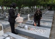 Polwan Polda Aceh Gelar Upacara Ziarah di TMP Banda Aceh