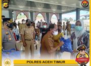 Lebih Ribuan Masyarakat Divaksin Di Aceh Timur, Kapolda Aceh : Ini Pertanda Masyarakat Semakin Antusias