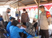 Puluhan Masyarakat Divaksin di Gerai Vaksin Ditpamobvit Polda Aceh Bersama Mahasiswa UIN Ar-Raniry