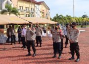 Atraksi Anjing Pelacak K-9 di Lapangan Polda Aceh, Disaksikan Kapolda Aceh