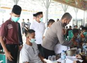 Vaksinasi Tahap Dua Santri Dayah Perbatasan Darul Amin Aceh Tenggara, Azhari : Pemerintah Aceh sangat mengapresiasi