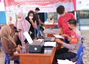 Gerai Vaksinasi Merdeka Saweu Kampus di Universitas Serambi Mekkah, Bidhumas Polda Aceh Vaksin 104 Orang