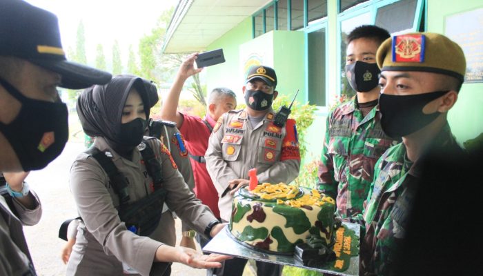Hut Ke-75 Arhanud, Polres Lhokseumawe Beri Kejutan