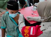 Biro SDM Dan Ditbinmas Polda Aceh Gelar Vaksinasi di Kantor Camat Darul Imarah