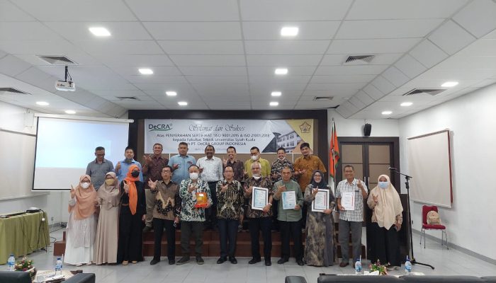 Fakultas Teknik USK Raih Dua Standar Layanan Internasional