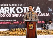 Polda Aceh Musnahkan Barang Bukti Narkotika, 100 Kg Sabu Dan 445 Kg Ganja