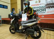 Menangkan Hadiah Sepeda Motor dari Program Vaksinasi, Kapolres Lhokseumawe Ucapkan Selamat Pada Nanda Saputra