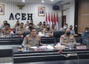 Wakapolri Terus Memimpin Vicon Dengan Jajaran Polda Terkait Pelaksanaan Vaksinasi