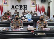 Kapolda Aceh Vicon Dengan Wakapolri Bahas Perkembangan Covid-19 Nasional