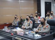 Pejabat Polda Aceh Kembali Terima Arahan Virtual Wakapolri Terkait Pelaksanaan Vaksinasi