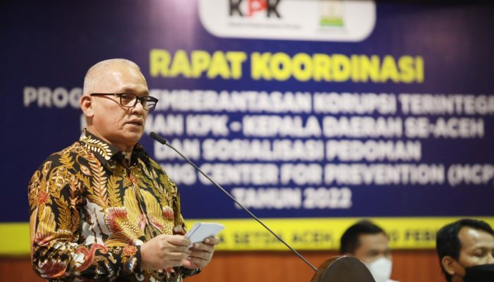 Komit Berantas Korupsi, Pemerintah Daerah se-Aceh Targetkan MCP 2022 Capai 80,1 Persen
