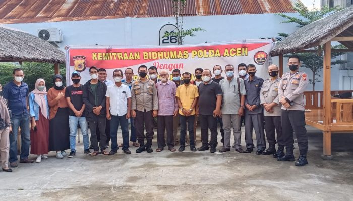Bidhumas Polda Aceh Gelar Kemitraan Dengan Awak Media