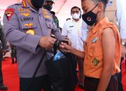 Tinjau Vaksinasi di Aceh, Kapolri berharap Forkopimda Aceh Lakukan Upaya Maksimal dan Strategi Cegah Peningkatan Positivity Rate