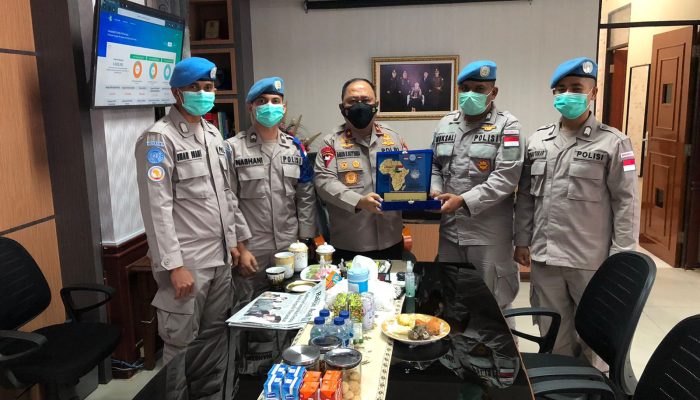 Wakapolda Aceh Sambut 4 Personel Polda Aceh Perwakilan Pasukan Perdamaian PBB