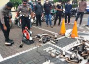 Polresta Banda Aceh Musnahkan Knalpot Brong Hasil Operasi