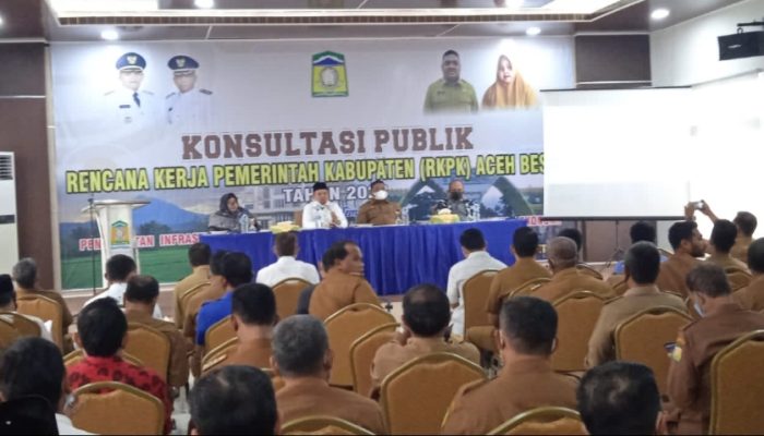 Bupati Aceh Besar Buka Konsultasi Publik Penyusunan RKPK Tahun 2023