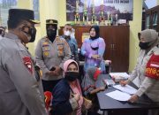 Wakapolda Aceh Tinjau Vaksinasi Serentak Yang Dipantau Kabaibtelkam Polri Secara Virtual