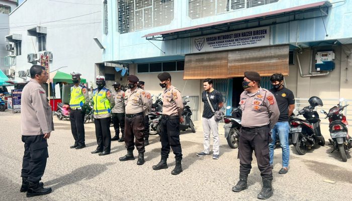 Jajaran Polda Aceh Gelar Pengamanan Gereja
