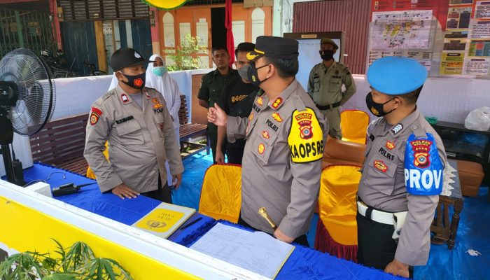Kapolres Bireuen Tinjau Pos Pengamanan Lebaran 2022