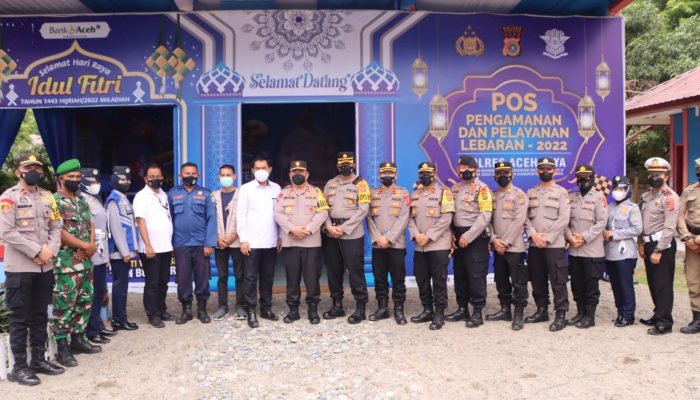 Wakapolda Aceh Tinjau Pos Operasi Ketupat Seulawah 2022 Calang