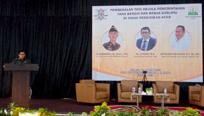 Dinas Pendidikan Aceh Bangun Budaya Antikorupsi di Sekolah