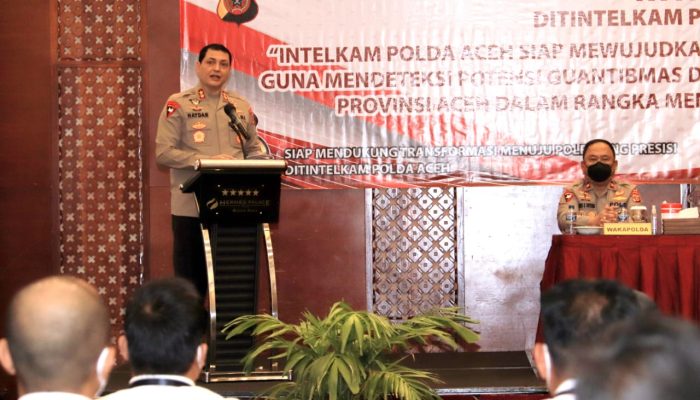 Kapolda Aceh Buka Rakernis Ditintelkam Polda Aceh